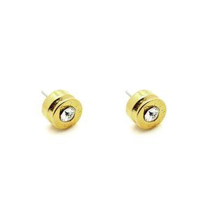 Lizzy J's Gold Plated Bullet Stud Earrings